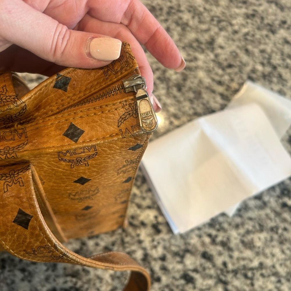 MCM Logo Monogram Tote Bag - Picture 7 of 16